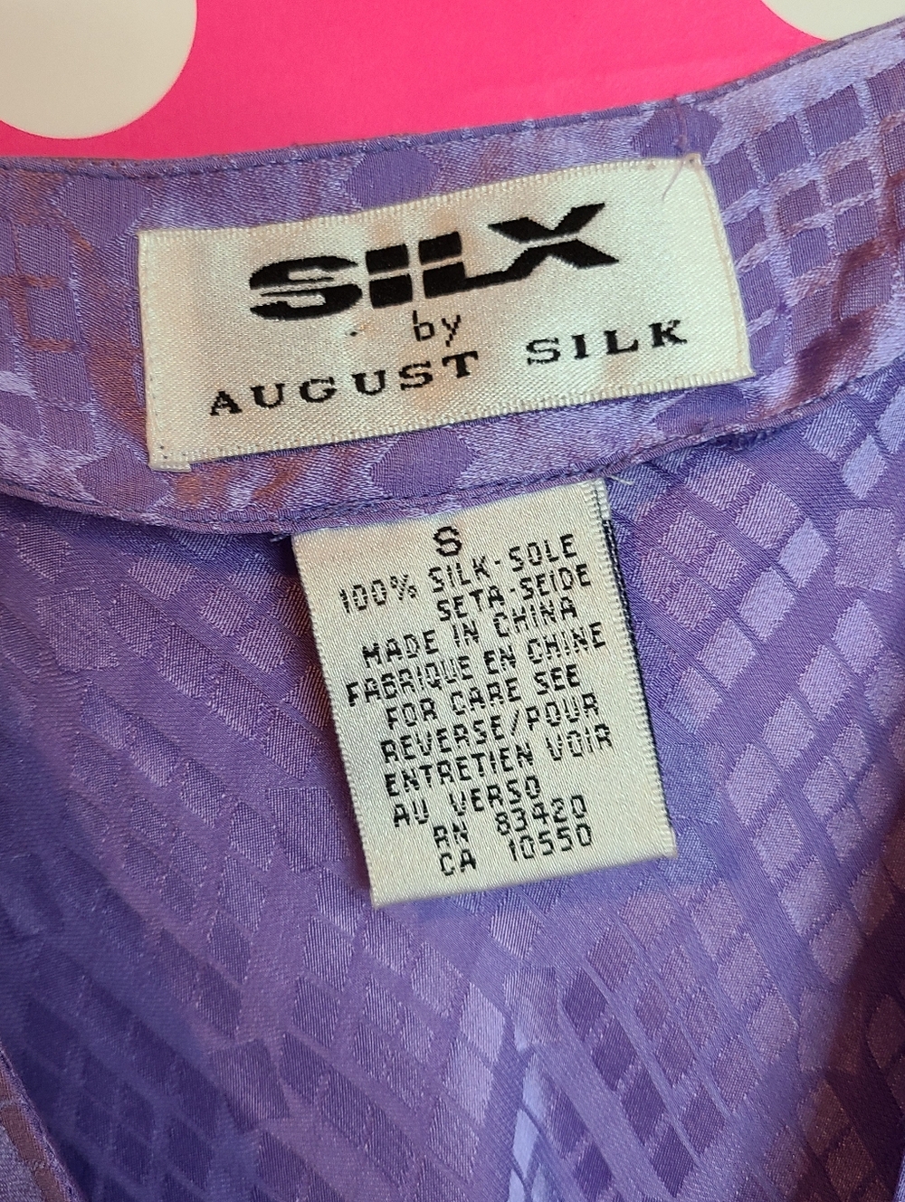 VTG SILX By August Silk 100% Silk Classic Babydoll Slip Dress Size Sm - Picture 5 of 6